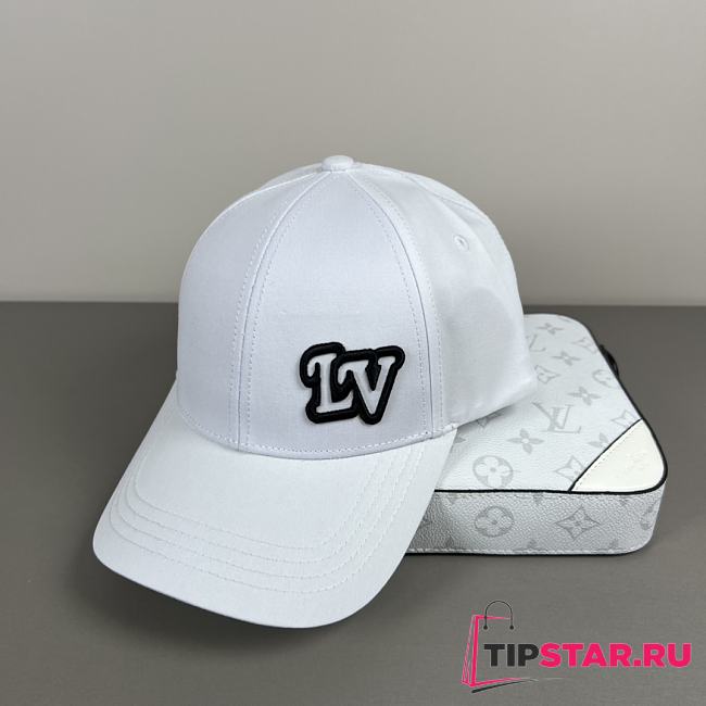 Louis Vuitton Baseball Cap White 01 - 1