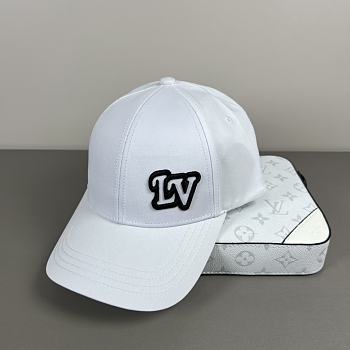 Louis Vuitton Baseball Cap White 01