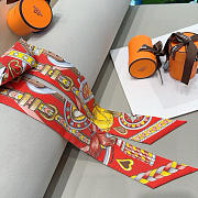 Hermes Heart-shaped saddle scarf 04 - 3