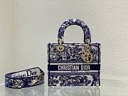 Dior Medium Lady D-Lite Reverse Dark Blue - 6