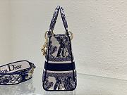 Dior Medium Lady D-Lite Reverse Dark Blue - 5