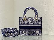 Dior Medium Lady D-Lite Reverse Dark Blue - 4