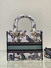 Dior Autumn and winter series of five-grid Lady embroidery green - 5