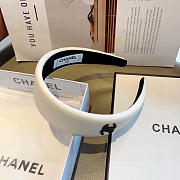 Chanel latest lychee leather headband 02 - 4