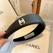 Chanel latest lychee leather headband 01 - 3