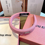 Miumiu New sweet handmade letter headband 03 - 5