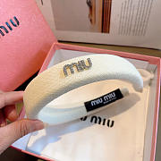 Miumiu New sweet handmade letter headband 02 - 4