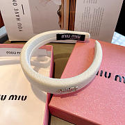 Miumiu New sweet handmade letter headband 02 - 3