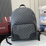 Gucci GG Emblem Medium Backpack In Blue - 1