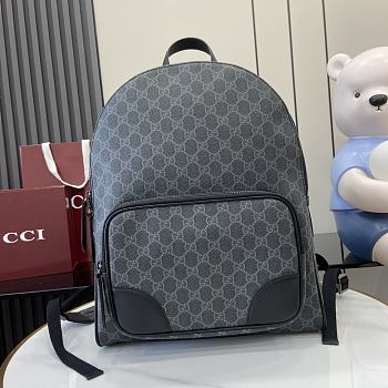 Gucci GG Emblem Medium Backpack In Blue