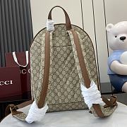 Gucci GG Emblem Medium Backpack In Beige - 5