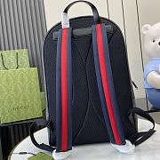 Gucci Medium GG Backpack Supreme Blue - 3