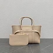 Loro Piana Ghiera Shopper Small Calfskin Light Travertine - 1