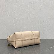 Loro Piana Ghiera Shopper Small Calfskin Light Travertine - 6