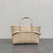 Loro Piana Ghiera Shopper Small Calfskin Light Travertine - 3