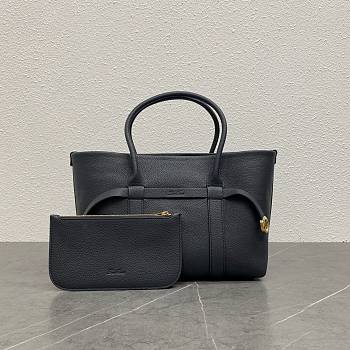 Loro Piana Ghiera Shopper Small Calfskin Black