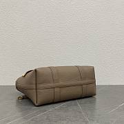 Loro Piana Ghiera Shopper Small Calfskin Fume Taupe - 6