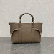 Loro Piana Ghiera Shopper Small Calfskin Fume Taupe - 3