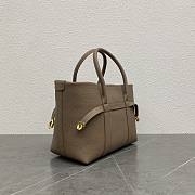 Loro Piana Ghiera Shopper Small Calfskin Fume Taupe - 4