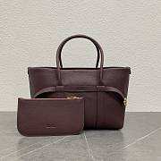 Loro Piana Ghiera Shopper Small Calfskin Azuki Beans - 1