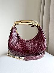 Tom Ford Bianca Hobo Loop Bag In Burgundy Color - 1