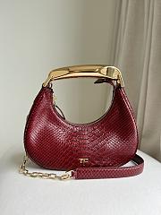 Tom Ford Bianca Hobo Loop Bag In Red Color - 1