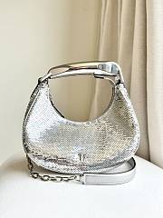 Tom Ford Bianca Hobo Loop Bag In Silver Color - 1