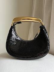 Tom Ford Bianca Hobo Loop Bag In Shiny Black Color - 4