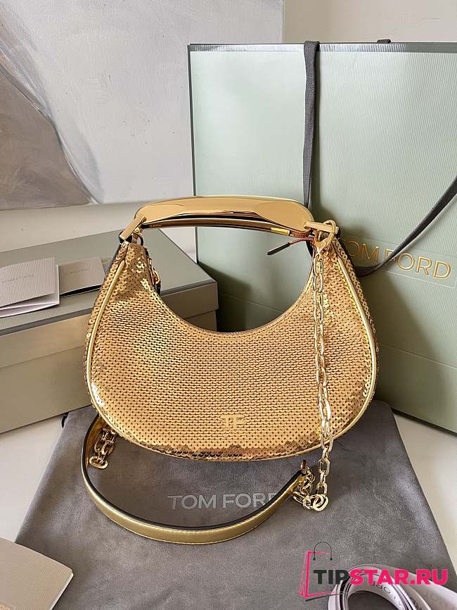 Tom Ford Bianca Hobo Loop Bag In Gold Color - 1