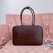 Miumiu Suede Beau leather bag Brown color - 1