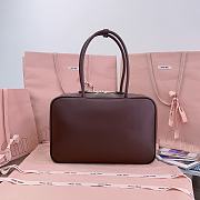 Miumiu Suede Beau leather bag Brown color - 6