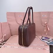 Miumiu Suede Beau leather bag Brown color - 5