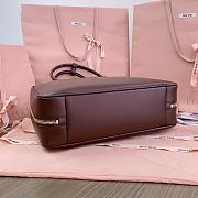 Miumiu Suede Beau leather bag Brown color - 4