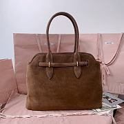 Miumiu Aventure nappa bag medium size Oak color - 4