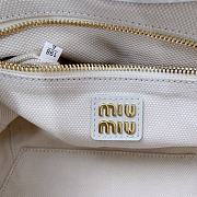 Miumiu IVY corduroy handbag in Chalk color - 2