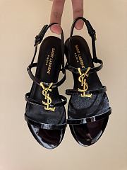 Ysl Saint Laurent 2025Paris classic high-heels sandals in shiny black - 1