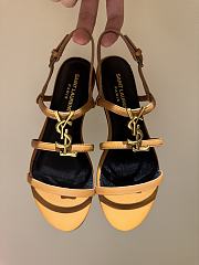 Ysl Saint Laurent 2025Paris classic high-heels sandals in yellow - 1