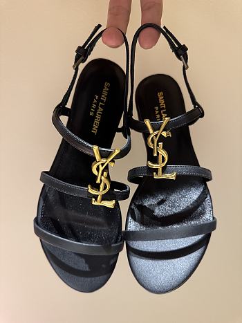 Ysl Saint Laurent 2025Paris classic high-heels sandals in black