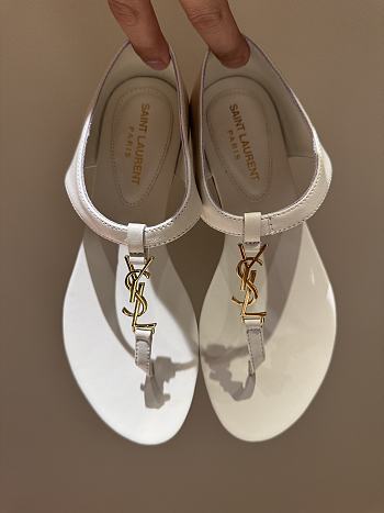 Ysl Saint Laurent 2025Paris Sandals In White