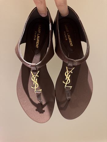 Ysl Saint Laurent 2025Paris Sandals In Brown