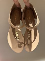 Ysl Saint Laurent 2025Paris Sandals In Beige - 1