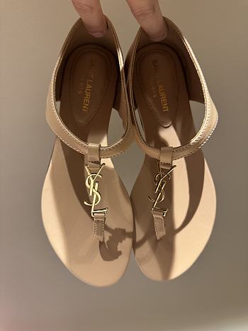 Ysl Saint Laurent 2025Paris Sandals In Beige