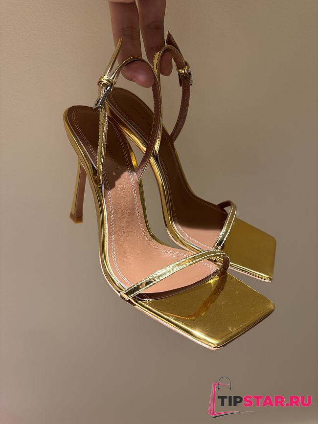 Amina Muaddi High Heels 9.5 cm In Gold - 1