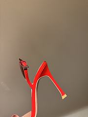 Amina Muaddi High Heels 9.5 cm In Red - 4