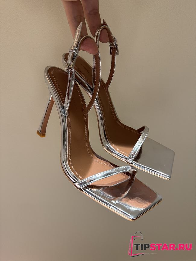 Amina Muaddi High Heels 9.5 cm In Silver - 1