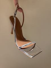 Amina Muaddi High Heels 9.5 cm In Silver - 5