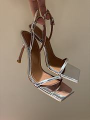 Amina Muaddi High Heels 9.5 cm In Silver - 4