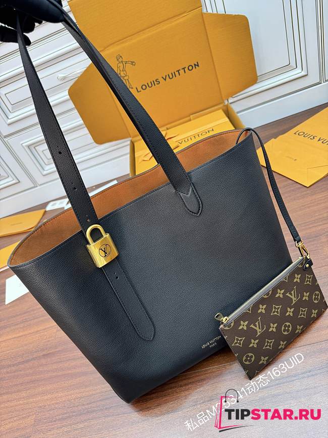 Louis Vuitton Low Key Cabas MM Black Grained calfskin M25341 - 1