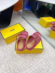 Fendi FF Baguette Sandals In Pink - 2