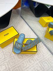 Fendi Roma Sunshine Pequin 6.5 cm In Blue - 5